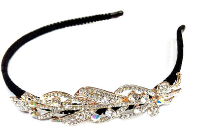 

Palakz Designer Hair Band Hair Band(Gold, Black)