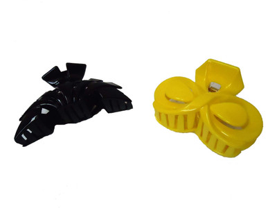 

Modish Look Combo Of Two Clutchers For Women Hair Accessory Set(Black, Yellow)