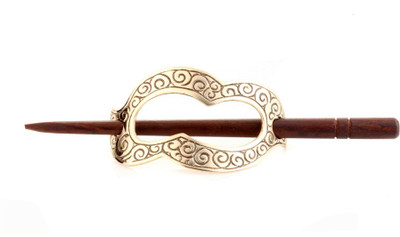 

Trinketbag Golden Juda Hair Clip(Gold, Brown)