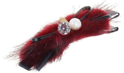 

Fayon Funky Fashion Red Beanie Black Unique Hair Pin(Red)