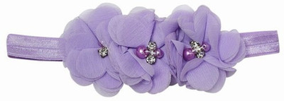

Pinkblueindia Rosette Flower Baby Head Band(Purple)