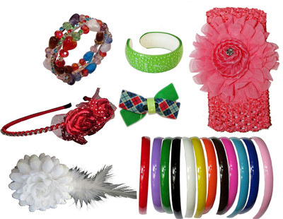 

Sanskruti Floral Style Hair band Hair Accessory Set(Multicolor)