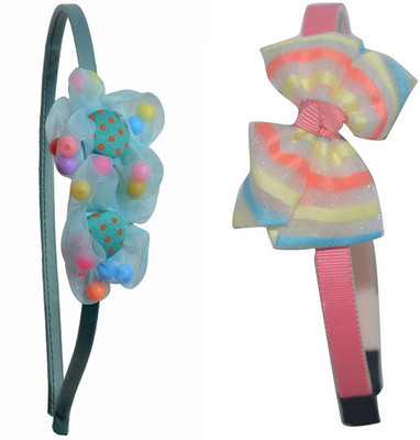

Sagunya Casual combo Hair Band(Blue, Pink)