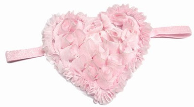 

Pink & Blue India Rose Heart Shaped Head Band(Pink)