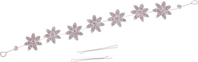 

My DT Lifestyle STONE STUDD PIN METAL TIARA Hair Accessory Set(Silver)