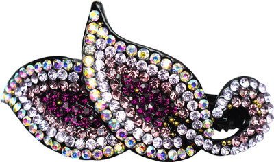 

Glitters Online Purple Colour American Diamond Hair Clip(Purple)