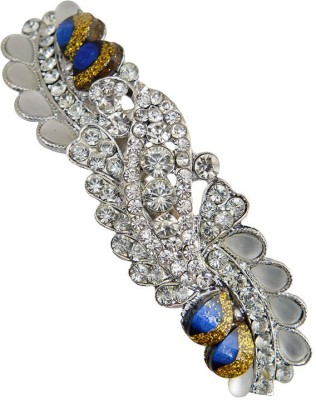 

Taj Pearl Designer Hair Clip(Silver)