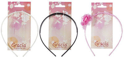 

Gracia Chic Black, White & Pink Head Band(Multicolor)