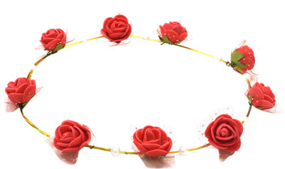 

Aarika Tiara(Red, Pack of 1)