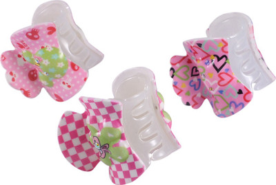 

Saamarth Impex SI-2480 Hair Claw(Pink, White)