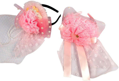 

Muchmore Beautiful Funky Fashion Look Color Combo Of 2 Hair Band For Girls & Kids Hair Band(Pink)