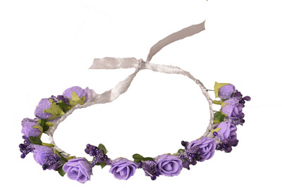 

Loops n knots Tiara Head Band(Purple)