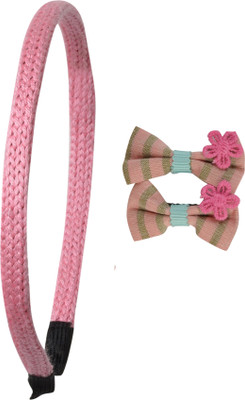 

Sagunya Stylish Combo Hair Accessory Set(Pink)