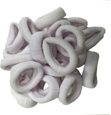

GoodsBazaar Elastic White Hair Rubber Band(White)