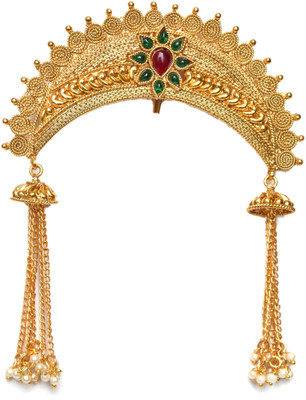 

Beeline Pearl Kundan Wedding Jewellery Hair Pin(Gold)