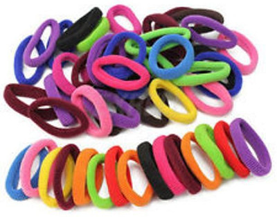

Global Gifts SET OF 48 hair accessories Rubber Band(Multicolor)