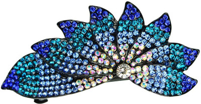 

Glitters Online Blue Colour American Diamond Hair Clip(Blue)
