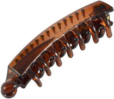 

Sarah Small Stylish Griper Banana Clip(Brown)