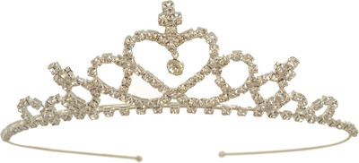 

Ice Dragon Princess Tiara Hair Band(Silver, White)
