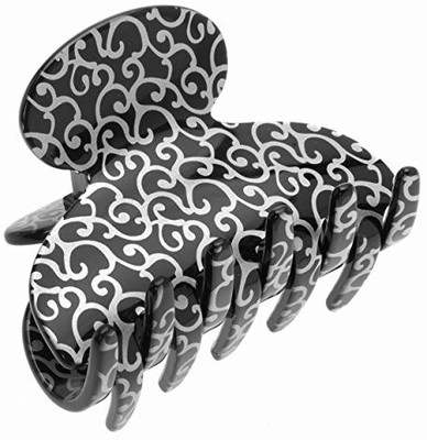 

France Luxe Small Couture Jaw - Silver Barocco Hair Accessory Set(Multicolor)