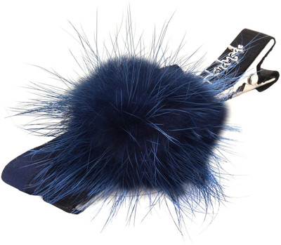 

Fayon Daily Casual Work Blue Beanie Crown With Pearl Hair Pin(Blue)