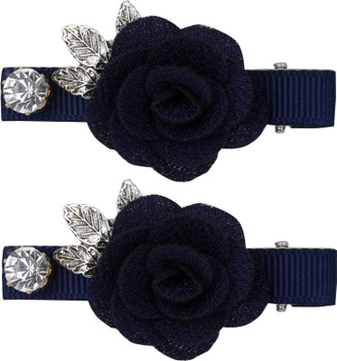 

Sanjog Elegant Black Flower Stone Hair Pin For Women/Kids Tic Tac Clip(Black)