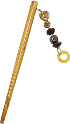 

CraftEra Wooden Bun Stick(Brown)