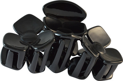 

Sarah Plastic Hair Clutcher for Women - Black Hair Clip(Black)