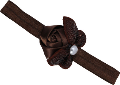 

Pikaboo Sequin Bow With Rose Flower Head Band(Brown)