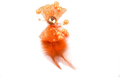 

Snupy FLORAL FUNKY FASHIONABLE STONE Hair Clip(Orange)