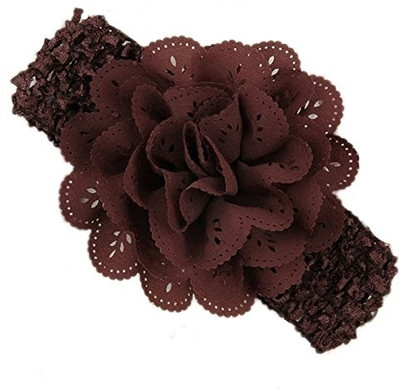 

Pikaboo Crochet Cutwork Flower Head Band(Brown)