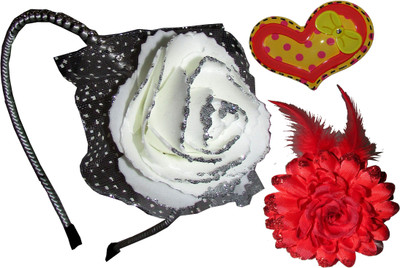 

Juhi Floral Hairband with Tic-Tac Hair Accessory Set(Multicolor)
