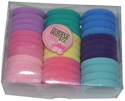 

Bzybel Bzybel 36pcs Thick Solid Stretch Pony Elastics Ponytail Holders Hair Ties Hair Accessory Set(Multicolor)