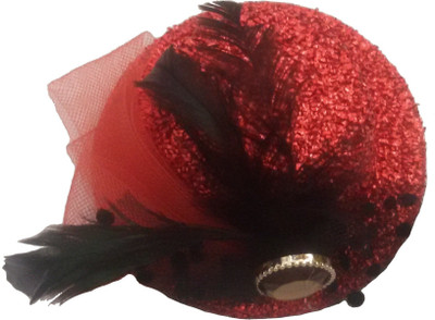 Viva Fashions Big Hat Hair Clip(Red)