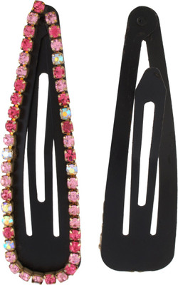 

Vama Fashions Indo Western Wedding Bridal Party Wear Hair Pin(Pink)