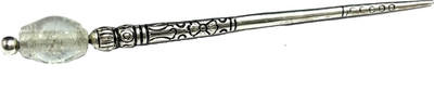 

Gurjari ovel White beads Bun Stick(White)