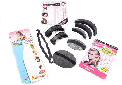 Snupy Hair volumizer Hair Accessory Set(Black)