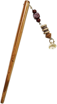 

CraftEra Wooden Bun Stick(Brown)