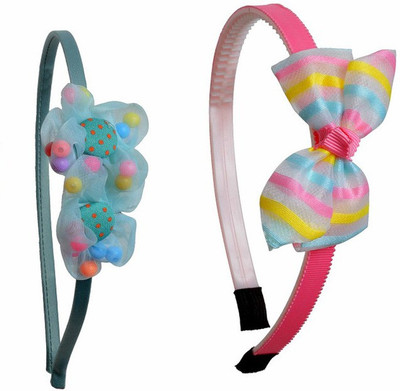 

Sagunya Casual combo Hair Band(Pink, Green)