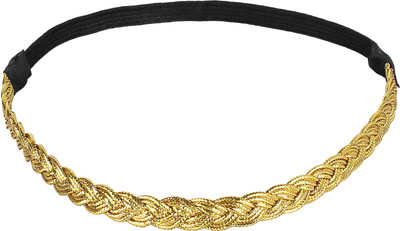 

ILU Gold Head Wrap Fitness Band Neckwrap Wedding Party Beauty Styling Hair Accessories Jewellery Designer Accessory Women Girls Bun Clip, Hair Band, Hair Chain, Head Band(Gold)