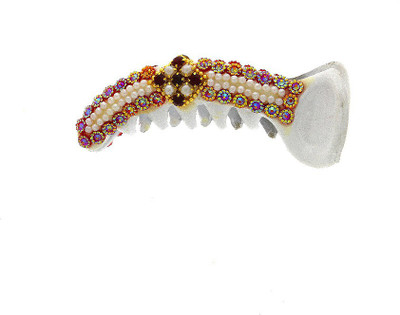 

Anuradha Art Trendy Banana Clip(Silver, Maroon)