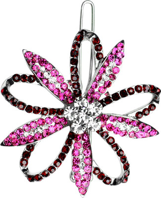 

Glitters Online Pink Colour American Diamond Hair Pin(Pink)