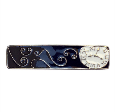 

B-Fashionable Roman Clock Hair Clip(Black)