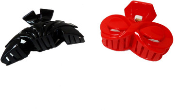 

Modish Look Combo Of Two Black And Red Clutcher For Women Hair Claw(Black, Red)