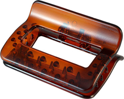 

Sarah Rectangle Shape Hair Claw(Brown)