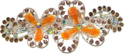 

The Ethnic Wears Ethnic yet modern Back Pin(Orange, Brown)