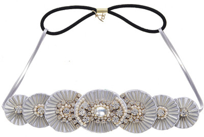 

Hair Drama Company Silver Lining Headwrap Hair Band(Silver)