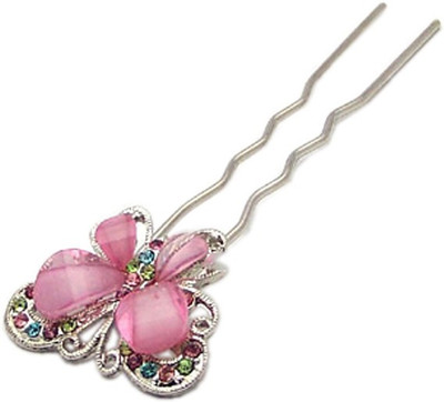 

Young & Forever Butterfly Bob Hair Pin(Pink, Silver)