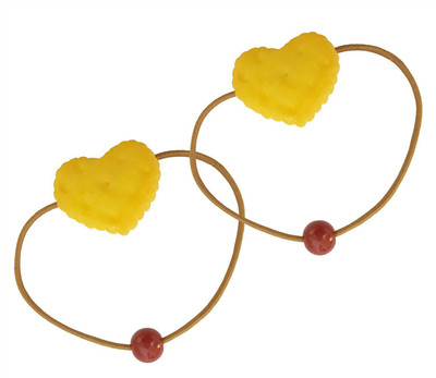 

Mehrunnisa Set of 2 Cute Biscuit For Young Girls Hair Band(Black, Yellow)