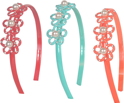 

Sagunya Casual Combo Hair Band(Orange, Green, Maroon)